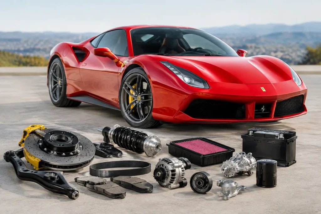 Ferrari 488 replacement parts met zekerheid kiezen