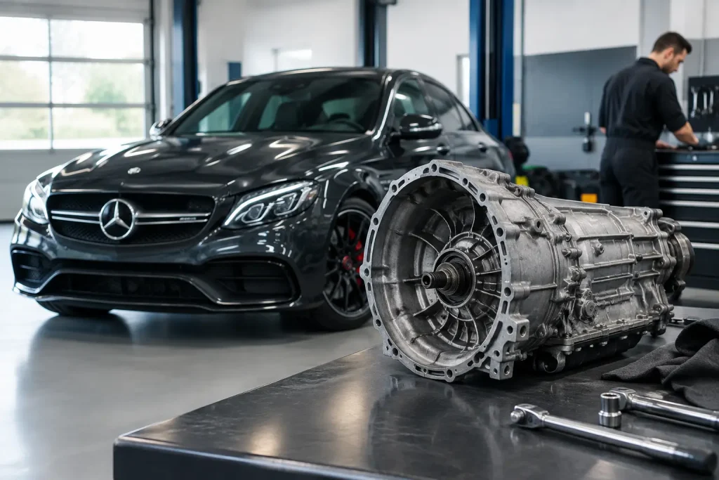 Mercedes C63 AMG transmission en onderhoud