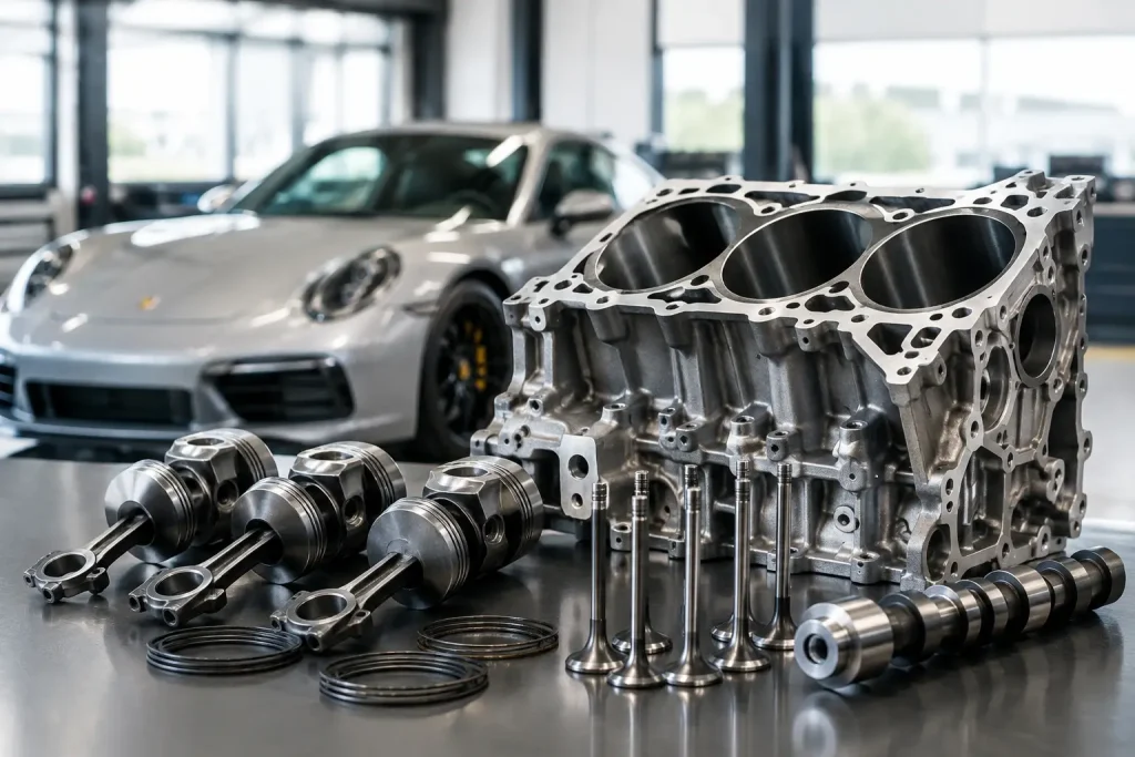 Porsche OEM engine parts voor zekerheid